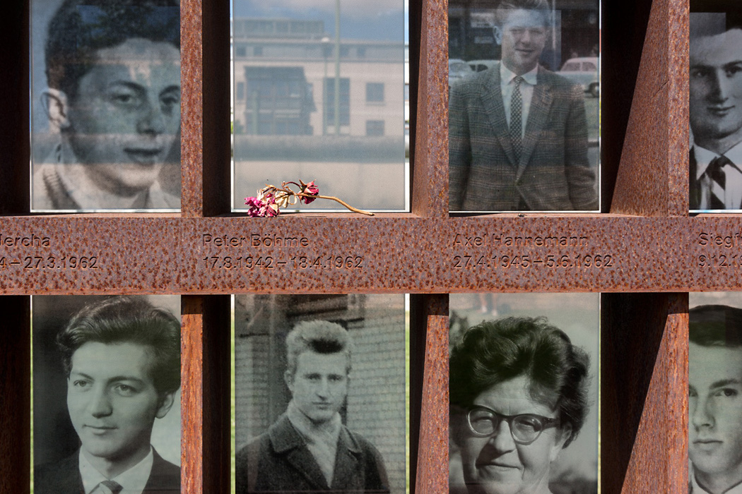 A memorial to those who died, trying to flee across the Berlin Wall.