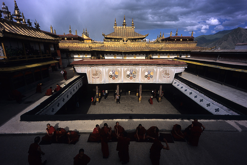 The Jokhang Monastery in Lhasa, one of Tibet's most sacred places