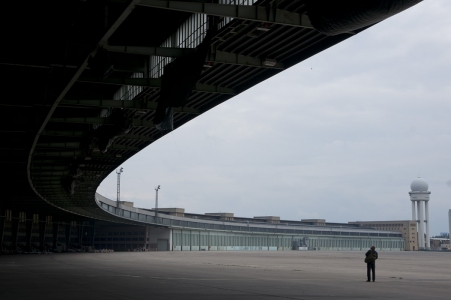 The hangars of former Tempelhof airport